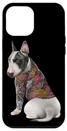 Hülle für iPhone 15 Pro Max Bullterrier Hund mit japanischem Drachen Tattoo Irezumi Hülle für iPhone 15 Pro Max Bullterrier Hund mit japanischem Drachen Tattoo Irezumi von Fox Republic Design