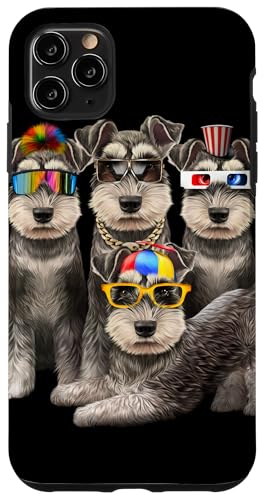 Lustiger Schnauzer Dog Squad in Sonnenbrille Party Hund Design Hülle für iPhone 11 Pro Max Lustiger Schnauzer Dog Squad in Sonnenbrille Party Hund Design Hülle für iPhone 11 Pro Max von Fox Republic Design