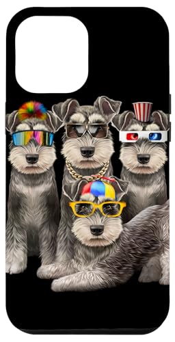Lustiger Schnauzer Dog Squad in Sonnenbrille Party Hund Design Hülle für iPhone 12 Pro Max Lustiger Schnauzer Dog Squad in Sonnenbrille Party Hund Design Hülle für iPhone 12 Pro Max von Fox Republic Design