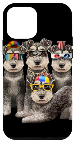 Lustiger Schnauzer Dog Squad in Sonnenbrille Party Hund Design Hülle für iPhone 12 mini Lustiger Schnauzer Dog Squad in Sonnenbrille Party Hund Design Hülle für iPhone 12 mini von Fox Republic Design