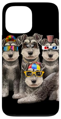 Lustiger Schnauzer Dog Squad in Sonnenbrille Party Hund Design Hülle für iPhone 13 Pro Max Lustiger Schnauzer Dog Squad in Sonnenbrille Party Hund Design Hülle für iPhone 13 Pro Max von Fox Republic Design