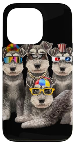 Lustiger Schnauzer Dog Squad in Sonnenbrille Party Hund Design Hülle für iPhone 13 Pro Lustiger Schnauzer Dog Squad in Sonnenbrille Party Hund Design Hülle für iPhone 13 Pro von Fox Republic Design