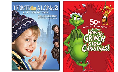 How the Grinch Stole Christmas (50th Anniversary Deluxe Edition) & Home Alone 2 2-DVD Christmas Bundle von Fox Warner