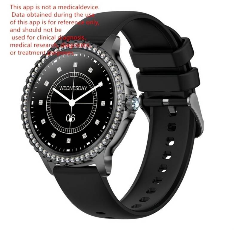 FoxBox Fur Damen HD-Display, Kabelloses Telefonieren, Fitness-Tracker Smartwatch (1.31 cm, Andriod iOS), mit Multi-Sportmodi, Musiksteuerung & Fernkamera von FoxBox