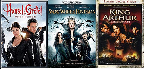 Greatest legends Triple DVD Snow White & The Huntsman + Hansel and Gretel Modern Fairy Tale + King Arthur Epic Story Action 3-Pack Feature von FoxHomeEntertainment