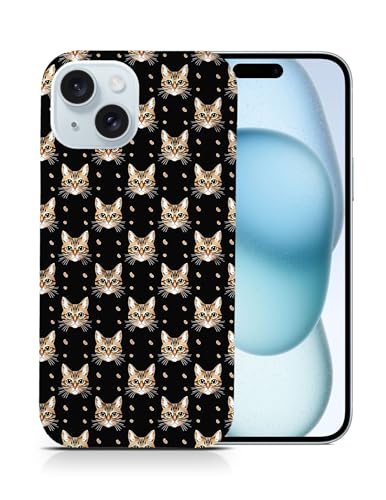 Schutzhülle für Apple iPhone 15 (aus Polykarbonat, Motiv: Süßes Ocicat-Katzenfellmuster) # A2#1 von Foxercases
