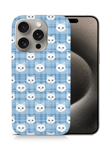 Schutzhülle für Apple iPhone 15 Pro, aus Polykarbonat, Motiv: Süßes Highlanderkätzchen, Feline-Muster #A1#5 von Foxercases