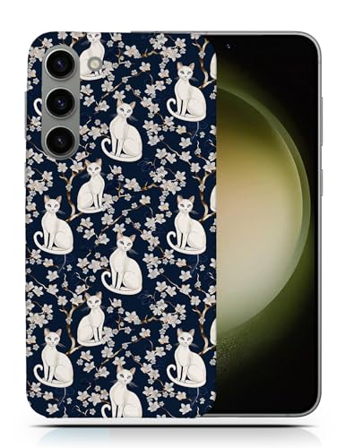 Schutzhülle für Samsung Galaxy S23+ Plus, Motiv: Khao Mähne, Kätzchen, Feline-Muster, Nr. A2#5, aus Polykarbonat von Foxercases