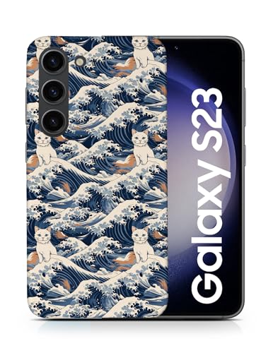 Schutzhülle für Samsung Galaxy S23 aus Polykarbonat, Motiv Langhaarkatze, Javanesisches oder Colorpoint von Foxercases
