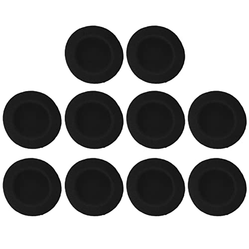 Fozriybefy 10 Schwaemme Schutzmassnahmen weichen schwarz Ohr Abdeckung Polster Fuer Kopfhoerer 5cm von Fozriybefy