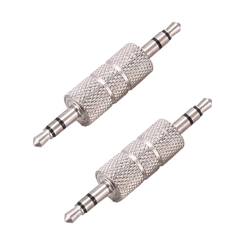 Fozriybefy 2 Stueck 3.5 mm Stereo Stecker auf 3.5 mm Stecker Audio Kopfhoerer Stecker Adapter Stecker Kupplung Fozriybefy 2 Stueck 3.5 mm Stereo Stecker auf 3.5 mm Stecker Audio Kopfhoerer Stecker Adapter Stecker Kupplung von Fozriybefy