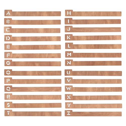 Fozriybefy 26 Stück -Schallplattenteiler, Alphabetische Vinyl-Schallplatten-Aufbewahrungsteiler, Schallplattenhalter-Organizer-Anleitungen, Langlebig, Einfach zu Installieren und Einfach zu Ver von Fozriybefy