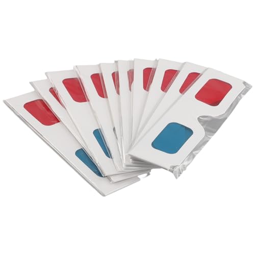 Fozriybefy 3D Brille, 10 Paar Stereo Objektive Aus Rotem und Blauem Papier für Filme Set 3D Brille Aus Anaglyphen Papier Fozriybefy 3D Brille, 10 Paar Stereo Objektive Aus Rotem und Blauem Papier für Filme Set 3D Brille Aus Anaglyphen Papier von Fozriybefy