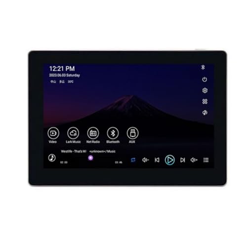 Fozriybefy 7 Android 11 Smart Home Hintergrundmusik Panel Stereo Sound WiFi Bluetooth Audio (B) von Fozriybefy