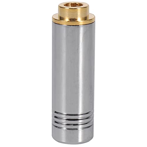 Fozriybefy Buchse Audio Stecker Symmetrischer Stereo KopfhöRer 4,4 Mm 5 Poliger Metall Adapter Kabel Anschluss für KopfhöRer Silber von Fozriybefy
