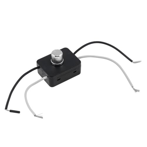 Fozriybefy Eingebauter Dimmerschalter-Kombisatz, 120 V, Dreh-Dimmerschalter Als für Tischlampen/Stehleuchten von Fozriybefy
