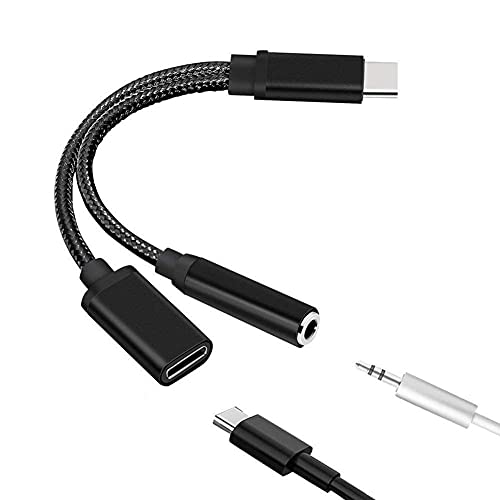 Fozriybefy Typ C auf 3,5 Mm Laden Audio Adapter 2 im 1 USB C Splitter KopfhöRer AUX Audio Kabel für Smartphone Splitter Fozriybefy Typ C auf 3,5 Mm Laden Audio Adapter 2 im 1 USB C Splitter KopfhöRer AUX Audio Kabel für Smartphone Splitter von Fozriybefy
