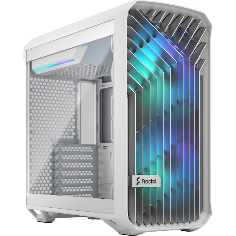 Compact RGB White TG Clear, Tower-Gehäuse von Fractal Design