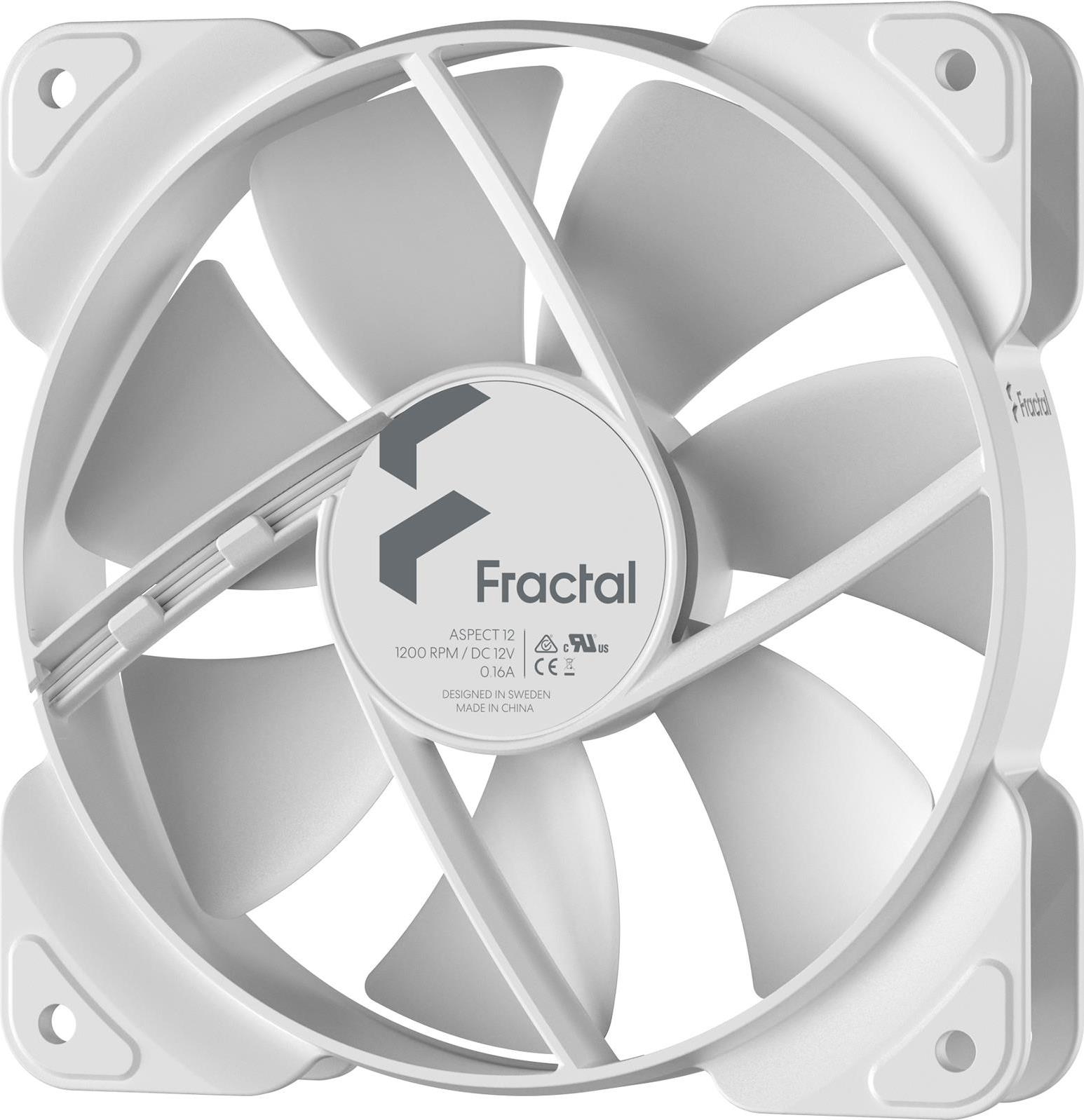 Fractal Design Aspect 12 - Gehäuselüfter - 120 mm - weiß (FD-F-AS1-1202) von Fractal Design