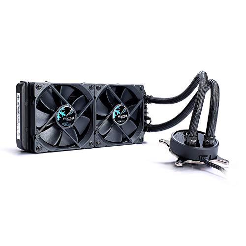 Fractal Design Celsius S24 Blackout - Water Cooling Unit Wasserkühlung, Lüfter für (High end) Gaming PC Gehäuse, schwarz, FD-WCU-CELSIUS-S24-BKO von Fractal Design