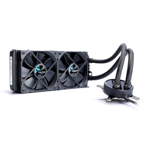 Fractal Design Celsius S24 Blackout - Water Cooling Unit Wasserkühlung, Lüfter für (High end) Gaming PC Gehäuse, schwarz, FD-WCU-CELSIUS-S24-BKO von Fractal Design