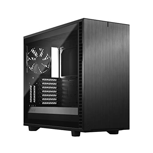 Fractal Design Define 7 Black TG Light Modulares Silent E-ATX Mid Tower PC-Gehäuse aus Aluminium/Stahl mit seitlichem Fenster aus getöntem Tempered Glass, schwarz Fractal Design Define 7 Black TG Light Modulares Silent E-ATX Mid Tower PC-Gehäuse aus Aluminium/Stahl mit seitlichem Fenster aus getöntem Tempered Glass, schwarz von Fractal Design
