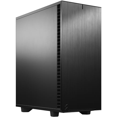 Fractal Design Define 7 Compact Black, kompaktes ATX PC Gehäuse aus Aluminium/Stahl, gedämmt für Silent Computing - schwarz von Fractal Design