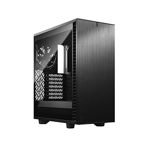 Fractal Design Define 7 Compact Black Brushed Aluminum/Steel ATX Compact Silent Tempered Glass Window Mid Tower Computer Case von Fractal Design