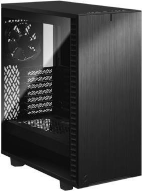 Fractal Design Define 7 Compact Dark Tempered Glass - Tower - ATX - Seitenteil mit Fenster (gehärtetes Glas) - keine Spannungsversorgung (ATX) - Schwarz - USB/Audio (FD-C-DEF7C-02) von Fractal Design