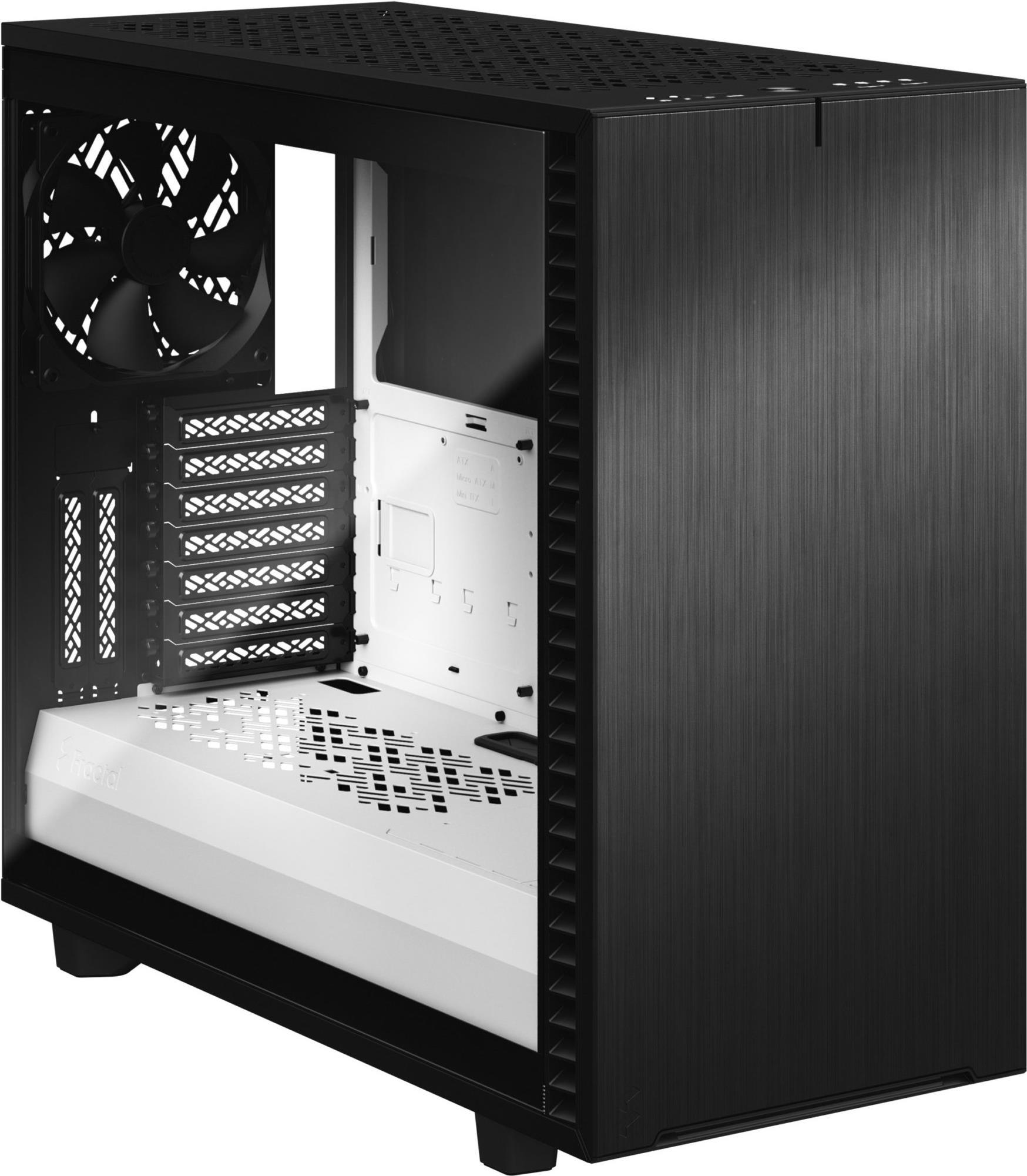 Fractal Design Define 7 - Tempered Glass Edition - Tower - E-ATX - Seitenteil mit Fenster (gehärtetes Glas) - keine Spannungsversorgung (ATX) - Schwarz, weiß - USB/Audio (FD-C-DEF7A-05) von Fractal Design