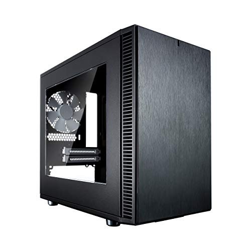 Fractal Design Define Nano S Black Window, PC Gehäuse (Midi Tower mit seitlichem Fenster) Case Modding für (High End) Gaming PC, schwarz von Fractal Design