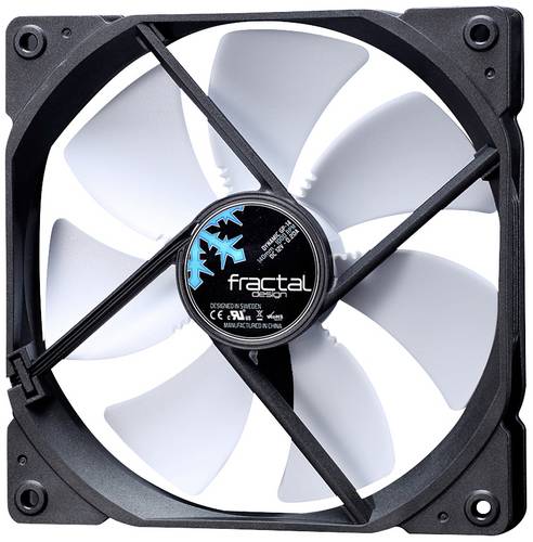 Fractal Design Dynamic X2 PC-Gehäuse-Lüfter Schwarz, Weiß (B x H x T) 140 x 25 x 140mm von Fractal Design