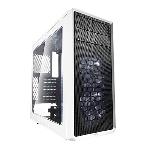 Fractal Design Focus G White Window, PC Gehäuse (Midi Tower mit seitlichem Fenster) Case Modding für (High End) Gaming PC, weiß, FD-CA-FOCUS-WT-W von Fractal Design