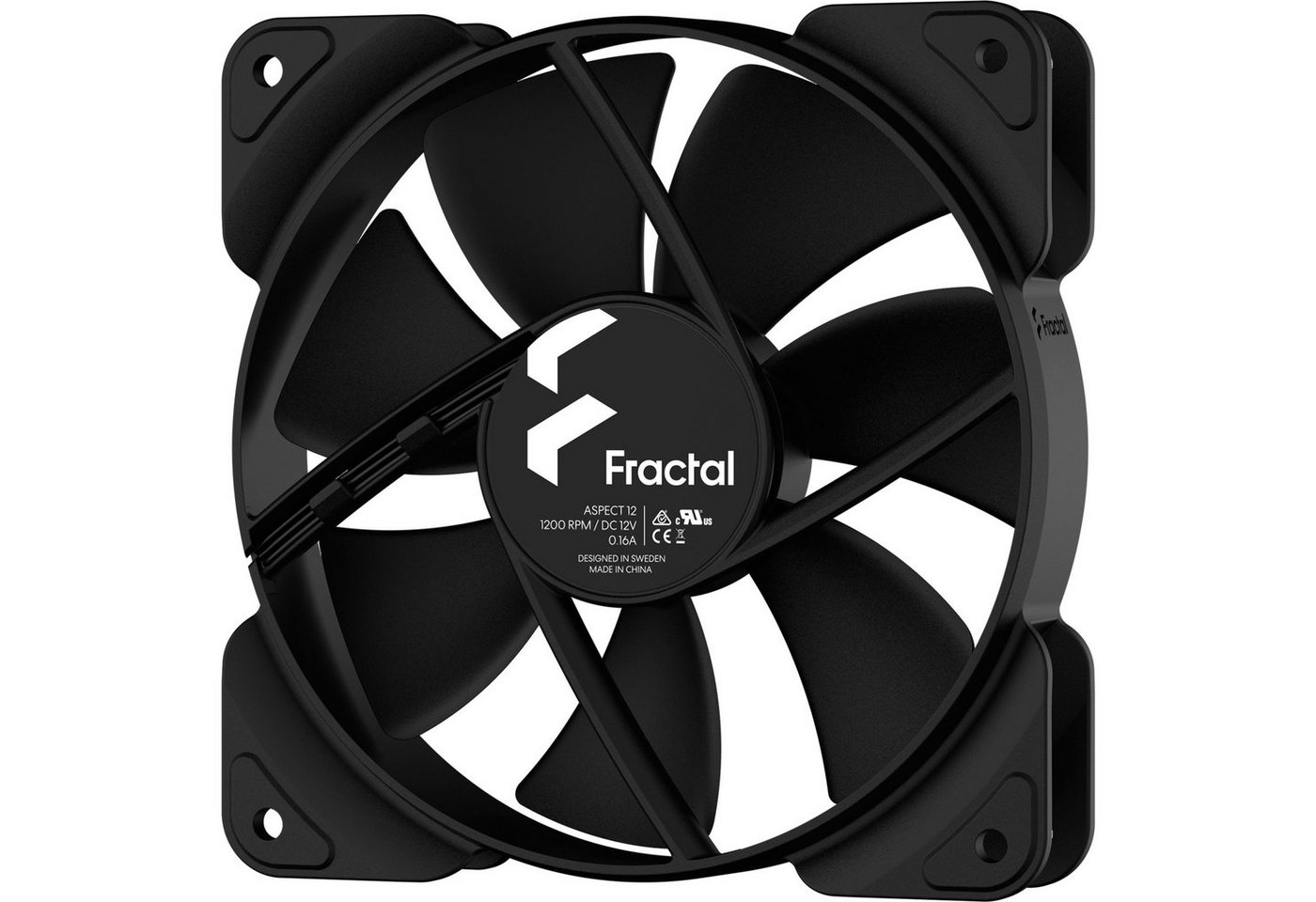 Fractal Design Gehäuselüfter Fractal Design Aspect 12 Black, Gehäuselüfter Fractal Design Gehäuselüfter Fractal Design Aspect 12 Black, Gehäuselüfter von Fractal Design