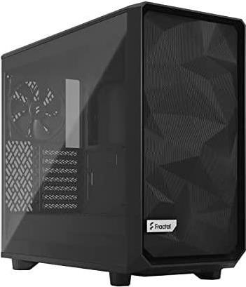 Fractal Design Meshify 2 Lite - Tower - Erweitertes ATX - Seitenteil mit Fenster (gehärtetes Glas) - keine Spannungsversorgung (ATX) - black TG light tint - USB/Audio (FD-C-MEL2A-03) von Fractal Design