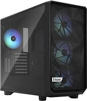 Fractal Design Meshify 2 RGB - Tower - Erweitertes ATX - Seitenteil mit Fenster (gehärtetes Glas) - keine Spannungsversorgung (ATX) - black TG light tint - USB/Audio (FD-C-MES2A-06) von Fractal Design