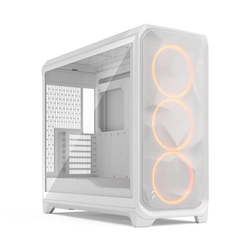 Fractal Design Meshify 3 XL White Tempered Glass Clear Tint - Gaming Computer-Gehäuse – Facetten-Mesh-Front – DREI Momentum 14 Lüfter enthalten – GPUs bis 512mm Länge - E-ATX/ATX/mATX Unterstützung Fractal Design Meshify 3 XL White Tempered Glass Clear Tint - Gaming Computer-Gehäuse – Facetten-Mesh-Front – DREI Momentum 14 Lüfter enthalten – GPUs bis 512mm Länge - E-ATX/ATX/mATX Unterstützung von Fractal Design