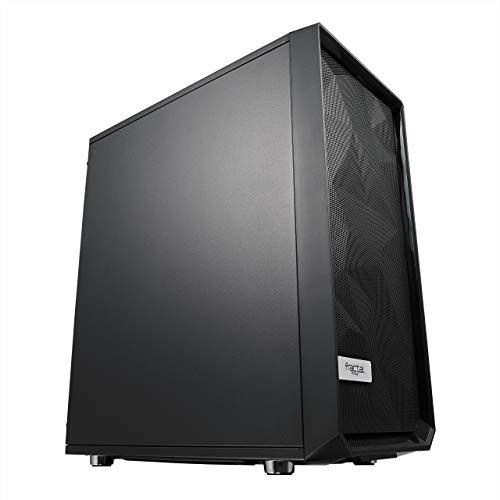 Fractal Design Meshify C - Compact Mid Tower Computer Case - Open ATX Layout- High Performance Airflow/Cooling - 2x Fans included - PSU Shroud - Modular interior - Water-cooling ready - USB3.0 - Black Fractal Design Meshify C - Compact Mid Tower Computer Case - Open ATX Layout- High Performance Airflow/Cooling - 2x Fans included - PSU Shroud - Modular interior - Water-cooling ready - USB3.0 - Black von Fractal Design
