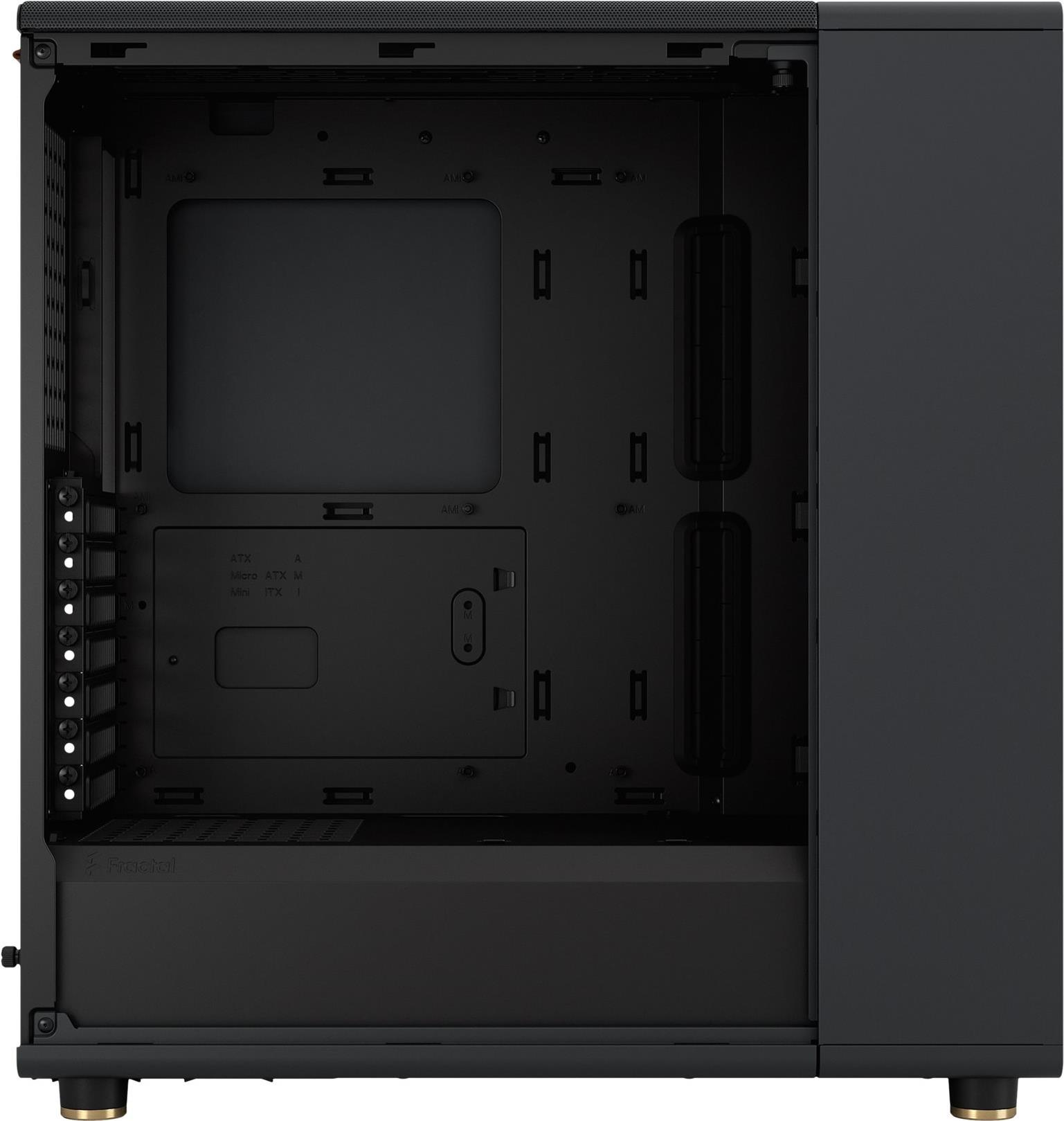 Fractal Design North - Mid tower - ATX - keine Spannungsversorgung (ATX) - Charcoal Black - USB/Audio (FD-C-NOR1C-01) von Fractal Design