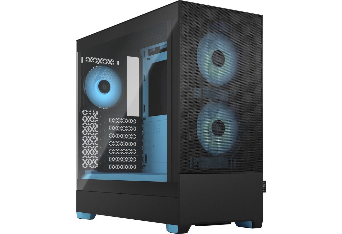 Fractal Design PC-Gehäuse Pop Air RGB Cyan Core TG Clear Tint von Fractal Design