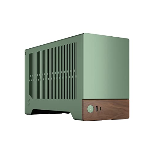 Fractal Design Terra Jade - Wood Walnut Front Panel - Small Form Factor - mITX Gaming case – PCIe 4.0 Riser Cable – USB Type-C - Anodized Aluminum Panels von Fractal Design