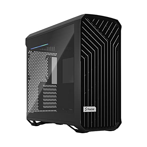 Fractal Design Torrent Black E-ATX Dark Tempered Glass Window High-Airflow Mid Tower Computer Case von Fractal Design