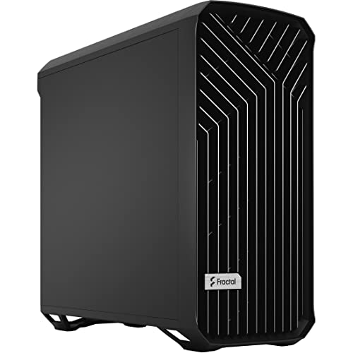Fractal Design Torrent Black - Solid Side Panel - Open Grille for Maximum air Intake - Two 180mm PWM and Three 140mm Fans Included - Type C - ATX Airflow Mid Tower PC Gaming Case von Fractal Design