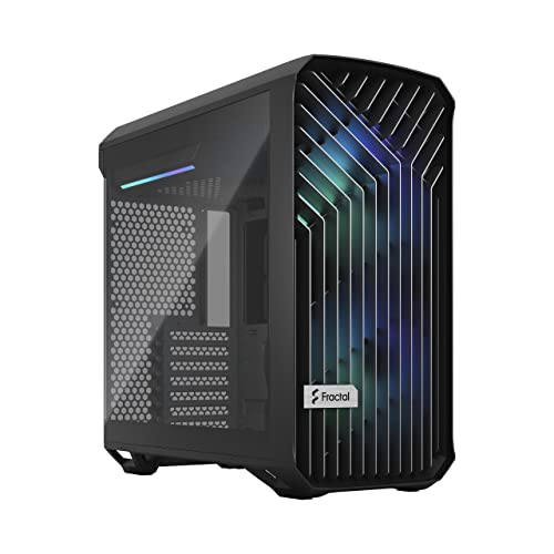 Fractal Design Torrent Compact RGB Black Computer Case TG Tempered Glass Light, FD-C-TOR1C-02, RGB Black Tempered Glass von Fractal Design