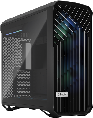 Fractal Design Torrent Compact RGB TG Light Tint - Kompaktgehäuse - Erweitertes ATX - keine Spannungsversorgung (ATX) - Schwarz - USB/Audio (FD-C-TOR1C-02) von Fractal Design