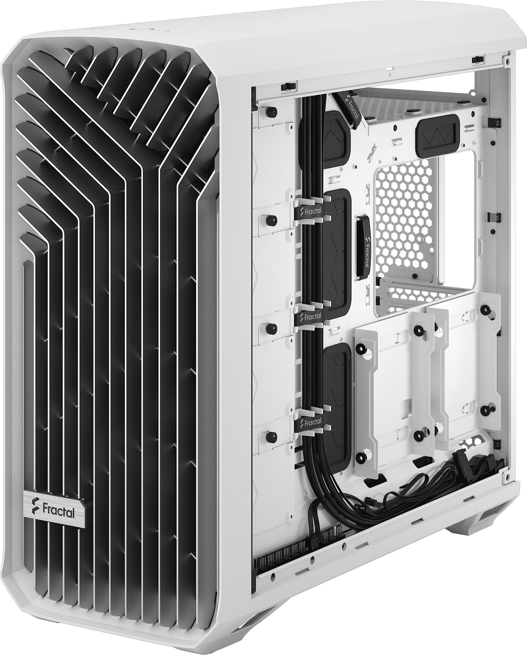 Fractal Design Torrent - Tower - Erweitertes ATX - Seitenteil mit Fenster (gehärtetes Glas) - keine Spannungsversorgung (ATX) - weiß - USB/Audio (FD-C-TOR1A-03) von Fractal Design