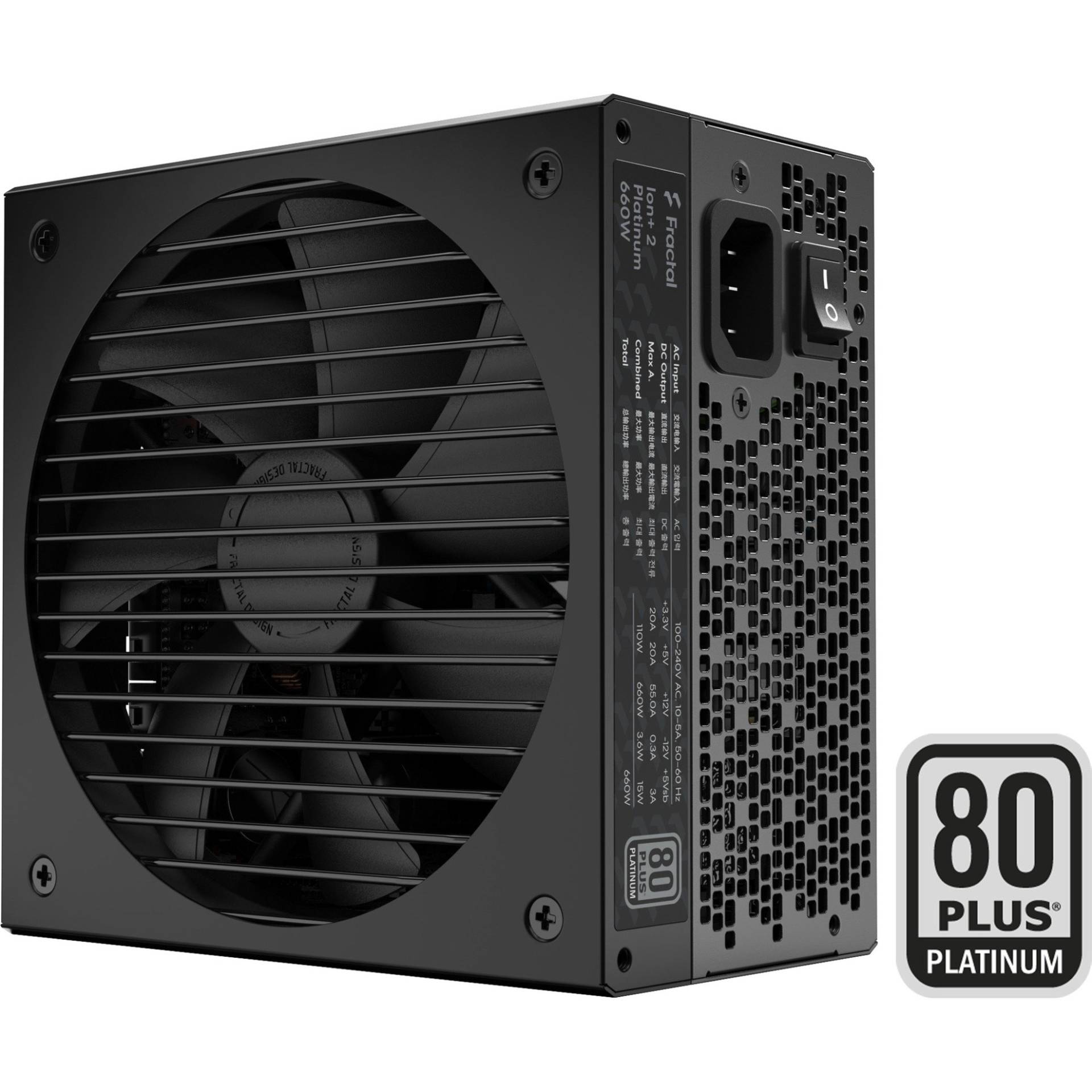 ION+ 2 Platinum 660W, PC-Netzteil von Fractal Design