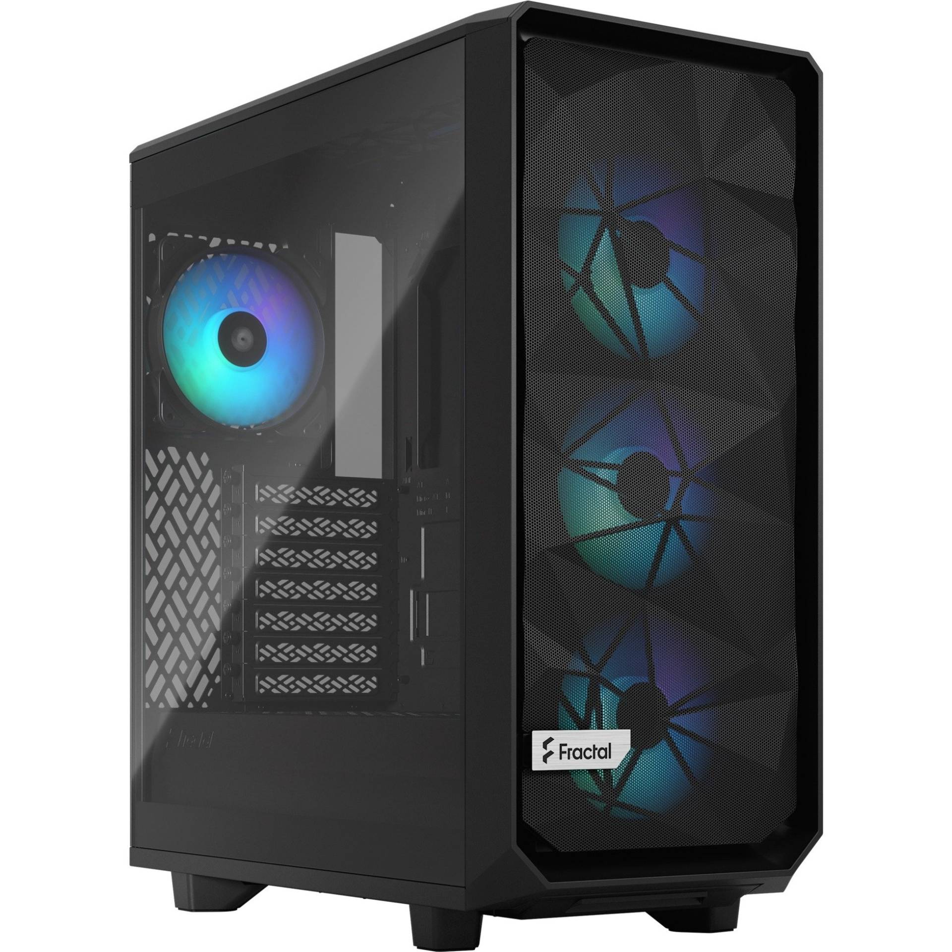 Meshify 2 Compact Lite RGB Black TG Light tint, Tower-Gehäuse von Fractal Design