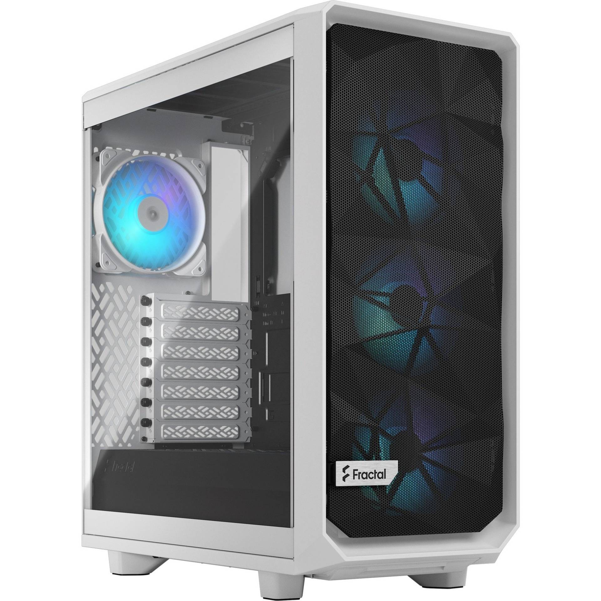 Meshify 2 Compact RGB White TG Clear Tint, Tower-Gehäuse von Fractal Design