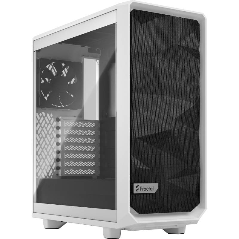 Meshify 2 Compact White TG Clear Tint, Tower-Gehäuse von Fractal Design